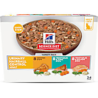 Hill's Science Diet Adult Urinary & Hairball Control Chicken, Tuna & Salmon Wet Cat Food Variety Pack