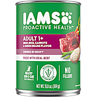 Iams ProActive Health Chunks in Gravy, Beef, Rice, Carrots & Green Bean Flavors Adult Wet Dog Food