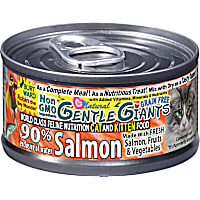 Gentle Giants Natural Non GMO Salmon Cat and Kitten Can Food