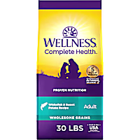 Wellness Complete Health Wholesome Grains, Natural, Whitefish & Sweet Potato Recipe Dry Dog Food