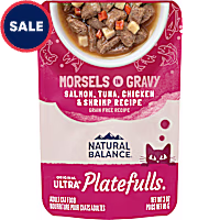 Natural Balance Platefulls Salmon, Tuna, Chicken & Shrimp Formula in Gravy Indoor Adult Wet Cat Food