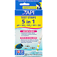 API 5-IN-1 TEST STRIPS Freshwater and Saltwater Aquarium Test Strips