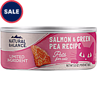 Natural Balance Limited Ingredient Adult Grain-Free Wet Canned Cat Food Salmon & Green Pea Recipe