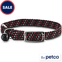 YOULY Black & Red Reflective Kitten Collar