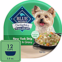 Blue Buffalo Delights NY Strip Flavor in Gravy Small Breed Natural Wet Dog Food