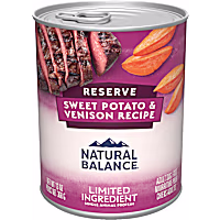 Natural Balance Limited Ingredient Adult Grain-Free Wet Canned Dog Food Reserve Sweet Potato & Venison Recipe