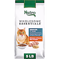 Nutro Wholesome Essentials Chicken & Brown Rice Recipe Senior Dry Cat Food