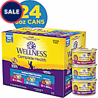 Wellness Complete Health Seafood Pate Favorites Variety Pack Wet Adult Cat Food