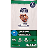 Natural Balance Limited Ingredient Puppy Dry Dog Food with Healthy Grains Lamb & Brown Rice Recipe