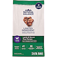 Natural Balance Limited Ingredient Large Breed Adult Dry Dog Food with Healthy Grains Lamb & Brown Rice Recipe