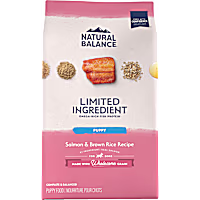 Natural Balance Limited Ingredient Puppy Dry Dog Food with Healthy Grains Salmon & Brown Rice Recipe