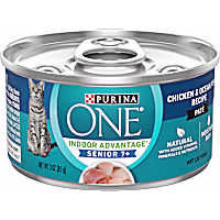 Purina ONE Natural Grain Free Vibrant Maturity 7+ Chicken & Ocean Whitefish Recipe Senior Pate Wet Cat Food