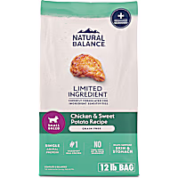 Natural Balance Limited Ingredient Small Breed Adult Grain-Free Dry Dog Food Chicken & Sweet Potato Recipe
