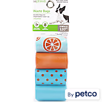 So Phresh Orange and Blue Polka-Dot Dog Waste Bags