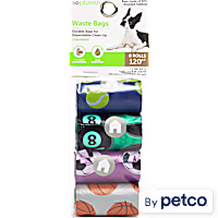 So Phresh Multicolor Sports-Print Unscented Dog Waste Bags