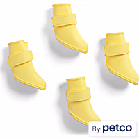 YOULY The Nature Lover Yellow Waterproof Silicone Dog Boots