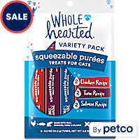 WholeHearted Squeezable Puree Cat Treat Variety Pack