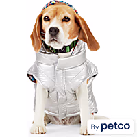 YOULY The Explorer Metallic Dog Puffer Jacket
