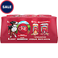 Purina ONE Tender Cuts in Gravy Chicken and Brown Rice, Beef and Barley Entrees Wet Dog Food Variety Pack