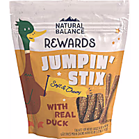 Natural Balance Jumpin' Stix Grain Free With Real Duck & Potato Recipe Dog Treats