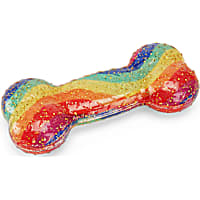 YOULY Rainbow TPR Bone Dog Toy