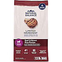 Natural Balance Limited Ingredient Small-Breed Adult Dry Dog Food with Healthy Grains Beef & Brown Rice