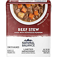 Natural Balance Limited Ingredient Adult Grain-Free Stew Wet Dog Food Beef with Potatoes & Pumpkin