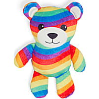 YOULY Rainbow Bear Plush Dog Toy