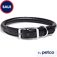 YOULY Faux Leather Dog Collar