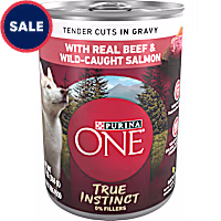 Purina ONE High Protein True Instinct Tender Cuts With Real Beef and Wild-Caught Salmon Wet Dog Food