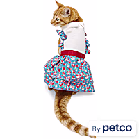 YOULY Floral Suspender Cat Dress