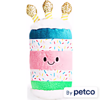 YOULY Birthday Cake Plush Dog Toy