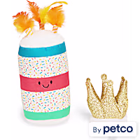 YOULY Birthday Crown Cat Hat and Toy Set