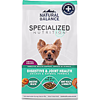 Natural Balance Specialized Nutrition Small Breed Digestive & Joint Health Chicken & Oatmeal Formula Dry Dog Food