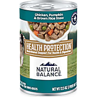 Natural Balance Health Protection Chicken, Pumpkin & Brown Rice Stew Wet Dog Food