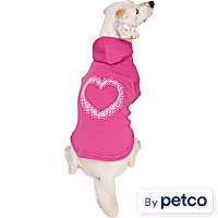 YOULY Pink Heart Pet Hoodie
