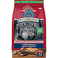 Blue Buffalo Wilderness with Real Salmon, Grain-Free, Natural Ingredients, Salmon Adult High-Protein Dry Dog Food