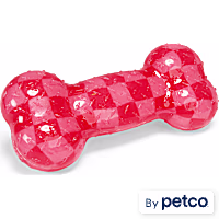 YOULY Valentine's Day Rubber Bone Dog Toy