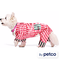 YOULY Pink Striped Pet Pajama Set