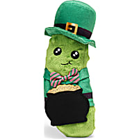 YOULY St. Patrick's Day Pickle Plush Dog Toy