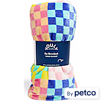 YOULY Pop Art Checkered Pet Throw