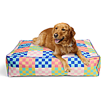 YOULY Pop Art Checkered Lounger Dog Bed