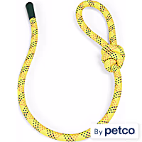 YOULY Yellow Build & Rope Base Play Dog Toy