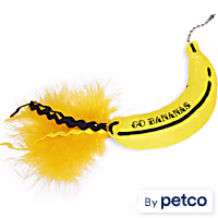 YOULY Pop Art Banana Mix & Match Attachment Cat Teaser Toy