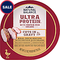 Natural Balance Ultra Protein Real Duck Recipe with Protein-Rich Organs Cuts in Gravy Wet Cat Food
