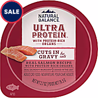 Natural Balance Ultra Protein Real Salmon Recipe with Protein-Rich Organs Cuts in Gravy Wet Cat Food