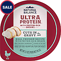 Natural Balance Ultra Protein Real Chicken Recipe with Protein-Rich Organs Cuts in Gravy Wet Cat Food
