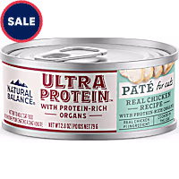 Natural Balance Ultra Protein Real Chicken Recipe with Protein-Rich Organs Pate Wet Cat Food