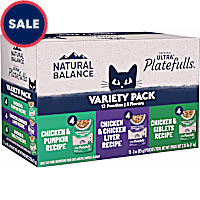 Natural Balance Original Ultra Platefulls Best Sellers Wet Cat Food Variety Pack