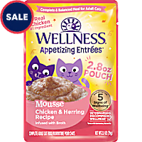 Wellness Appetizing Entrees Mousse Chicken & Herring Wet Cat Food